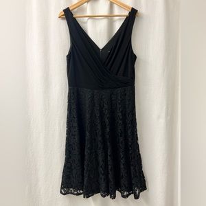 Isaac Mizrahi Sleeveless Wrap Dress with Lace